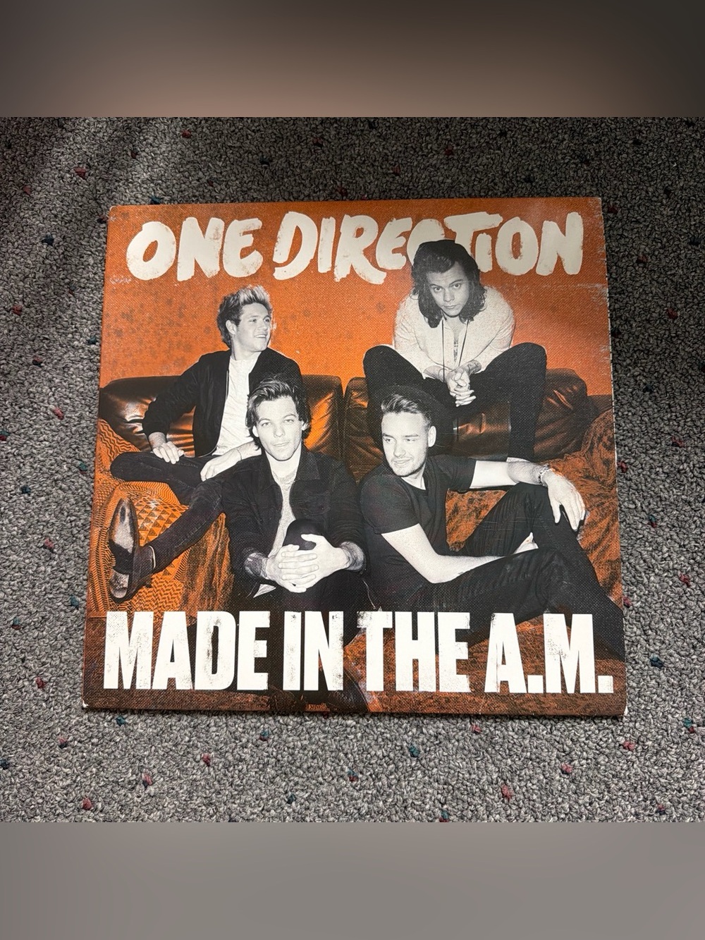 One Direction "Made in the A.M." Album Vinyl - Orange and Black